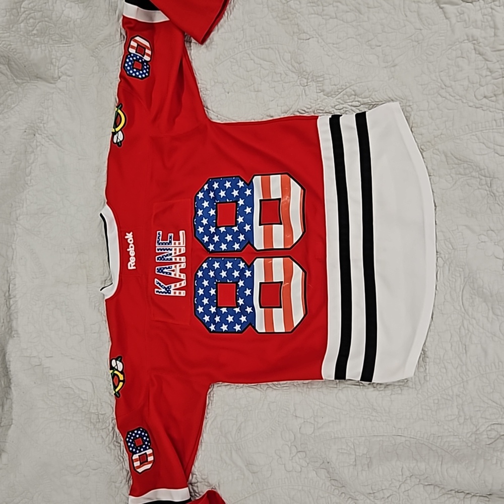 Reebok Red and Black Sports Jersey